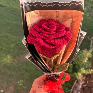 Crochet Thai Rose Bouquet