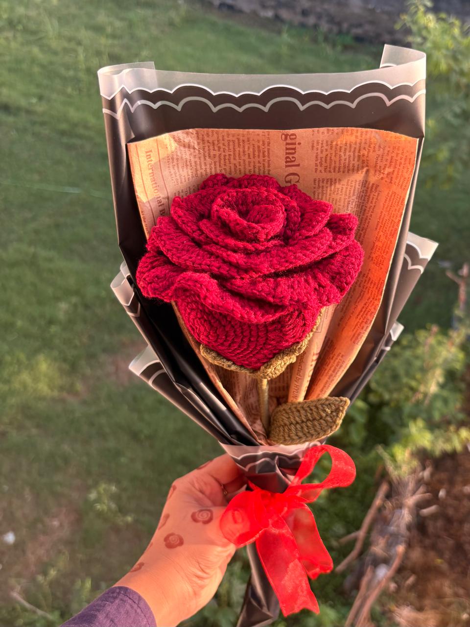 Crochet Thai Rose Bouquet
